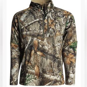 KINGS Hunter Camouflage 1/4 Zip Men’s‎ Pullover Long Sleeve Jacket NWOT Size L